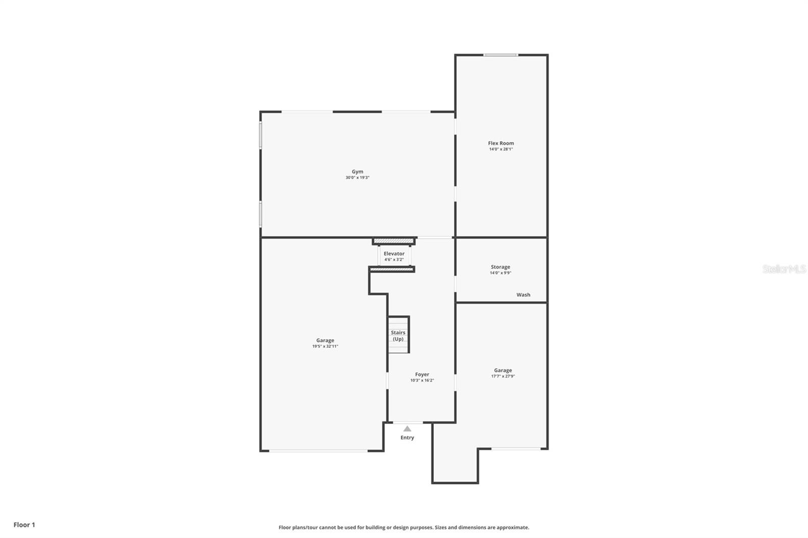 Floor Plan with approximate dimensions