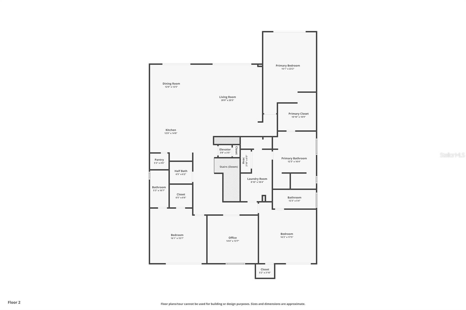Floor Plan with approximate dimensions