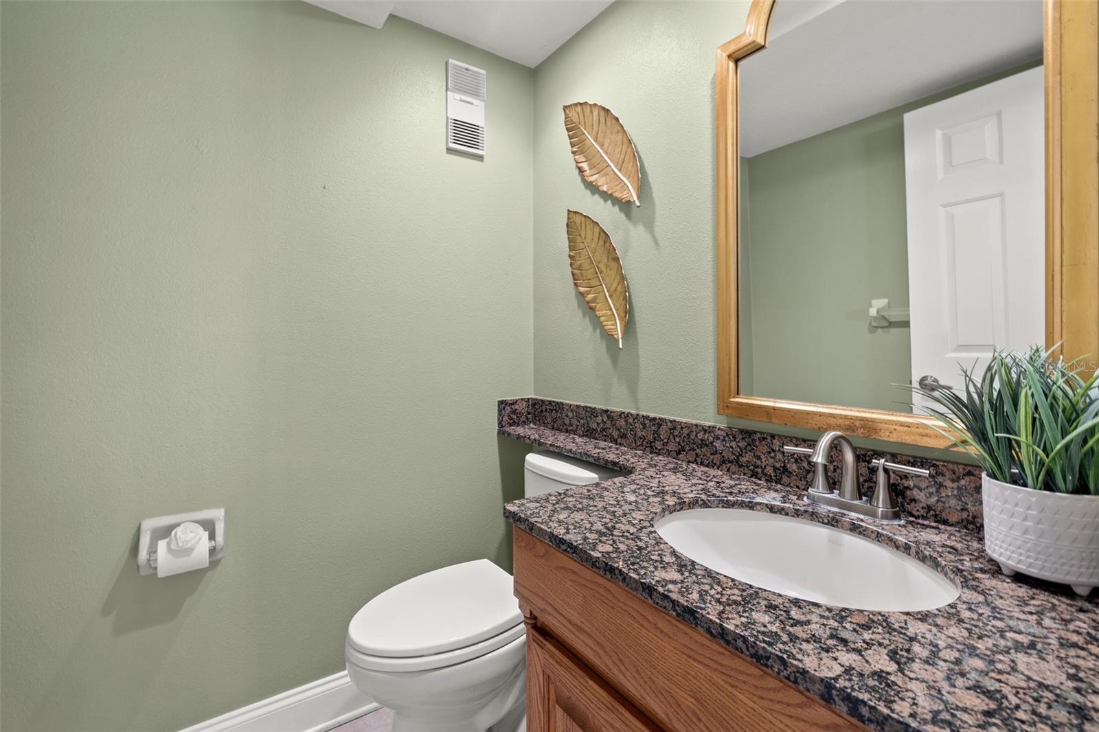 Second floor half bath