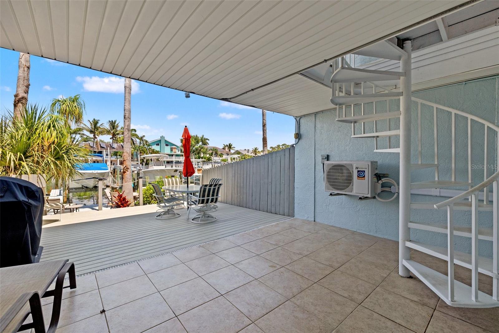 Main level covered patio