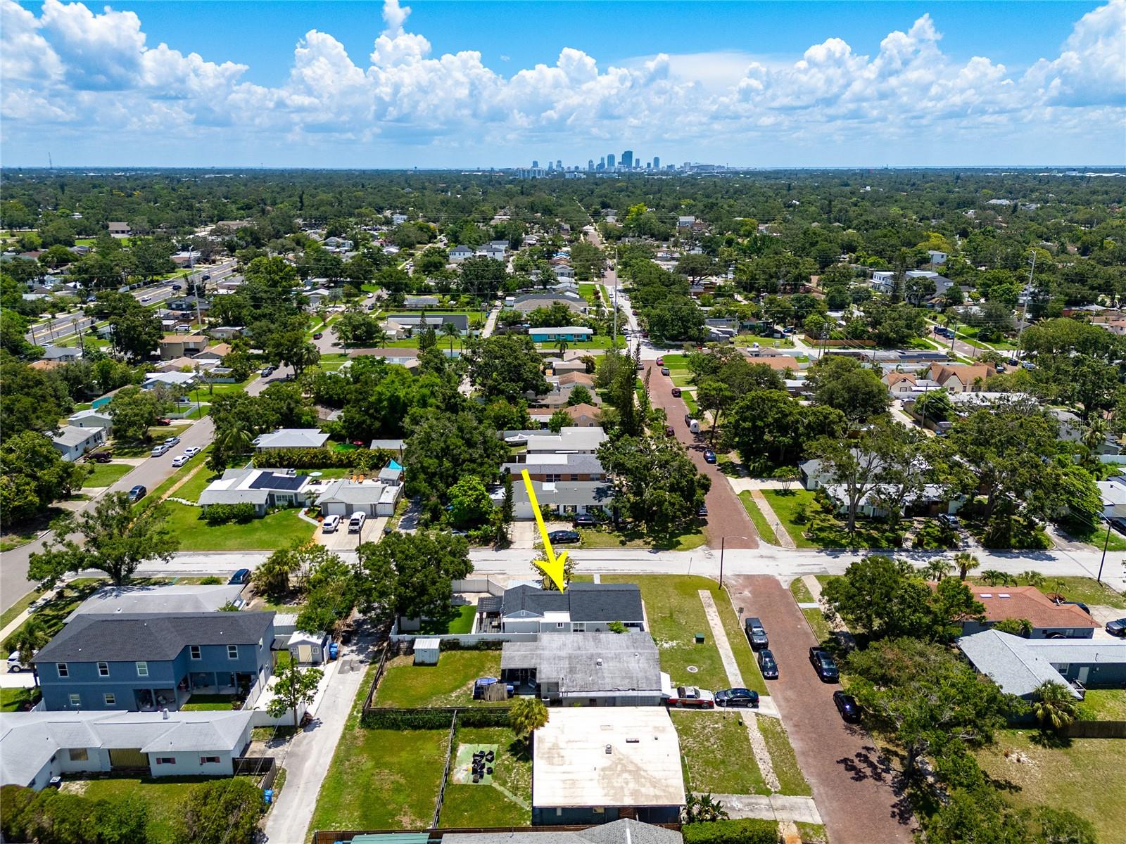 Looking East towards Downtown St. Pete