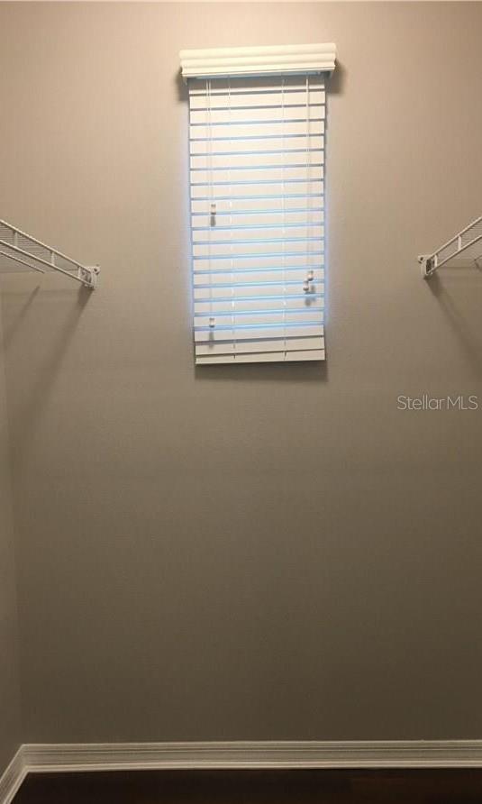 Walk In Closet has natural light