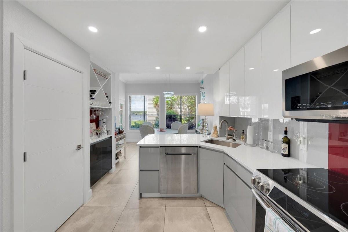 Lake views from the kitchen!
