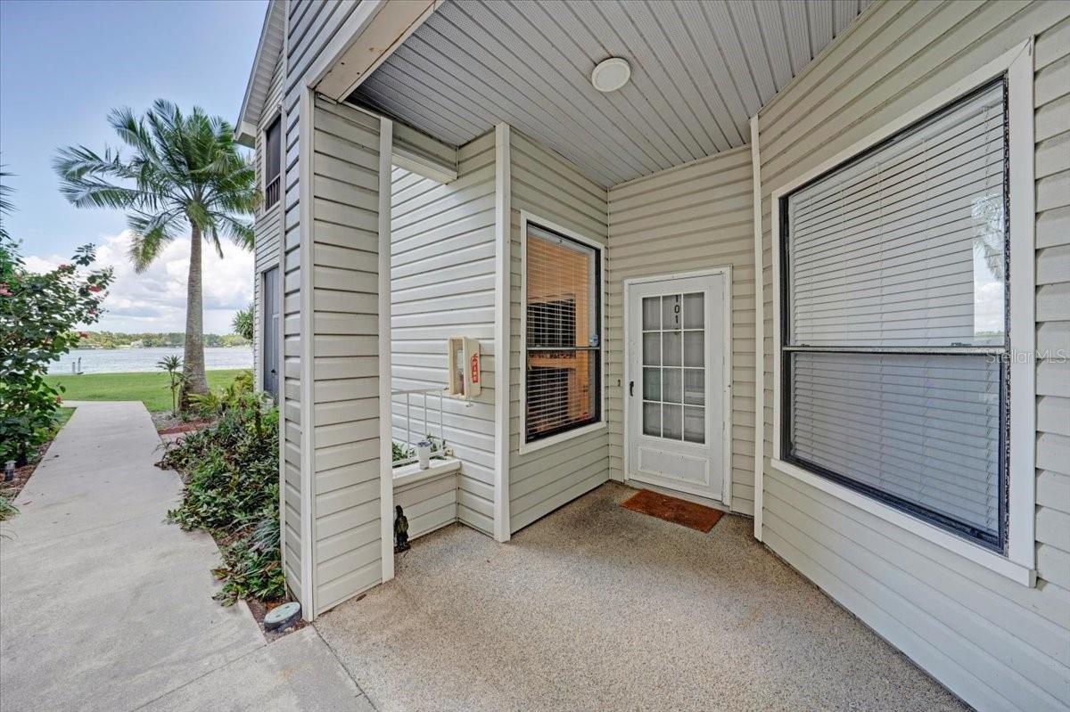 Front entrance first floor unit