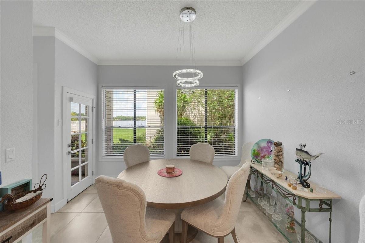 Dining room overlooking Egypt Lake