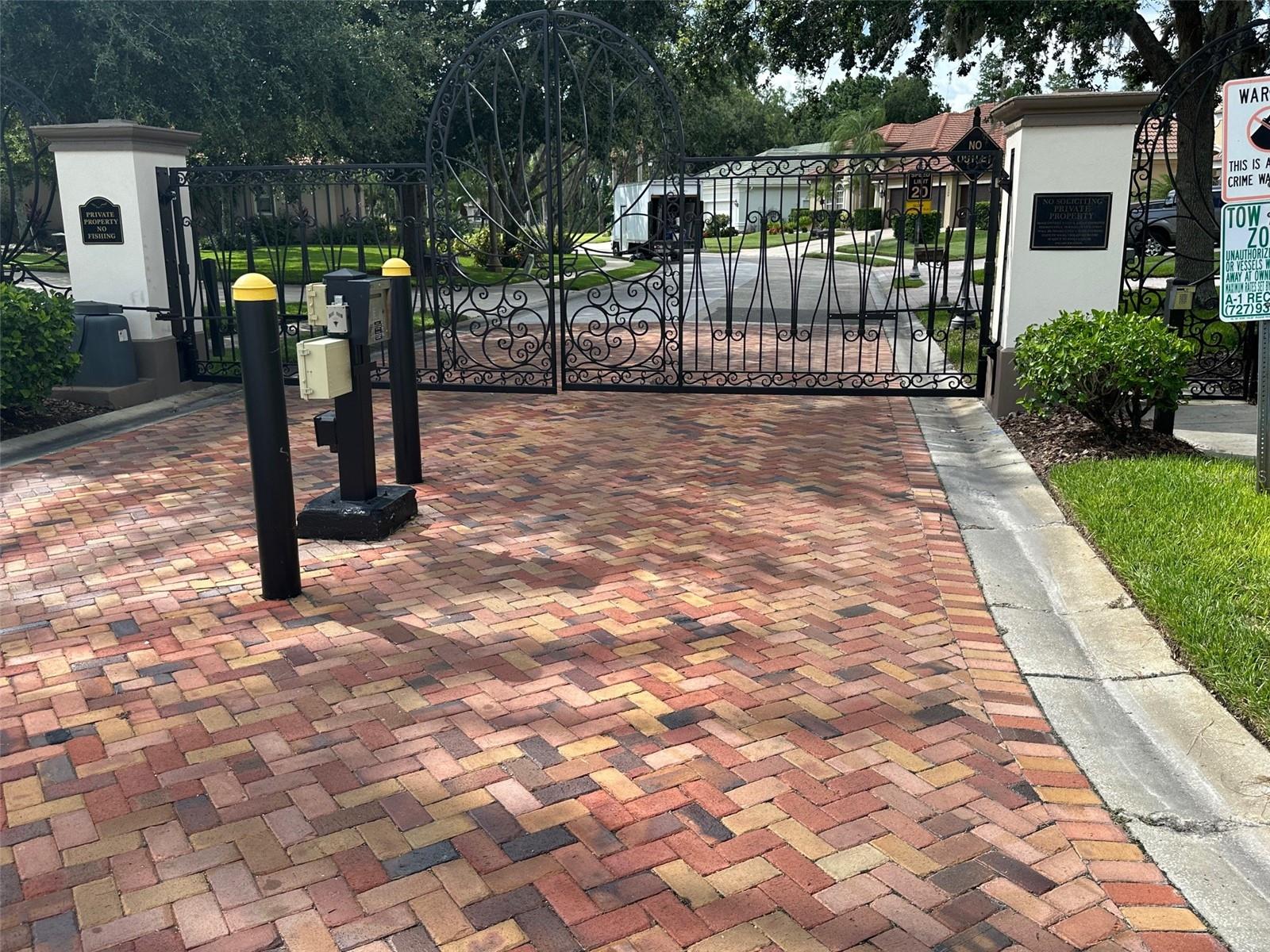gated entrance