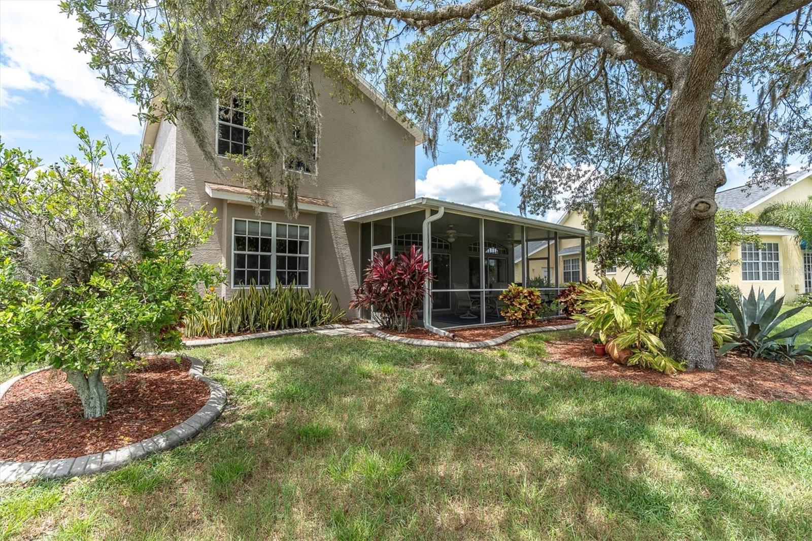 Rear view of home