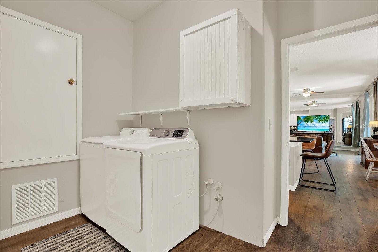 Laundry room - plumbed for sink