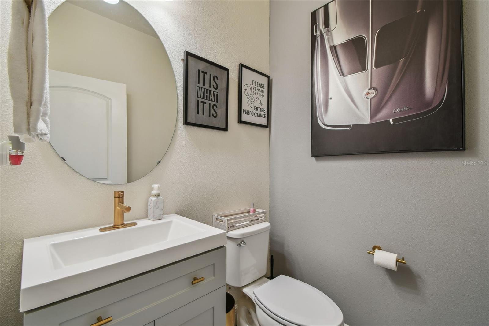 Half bath on first floor