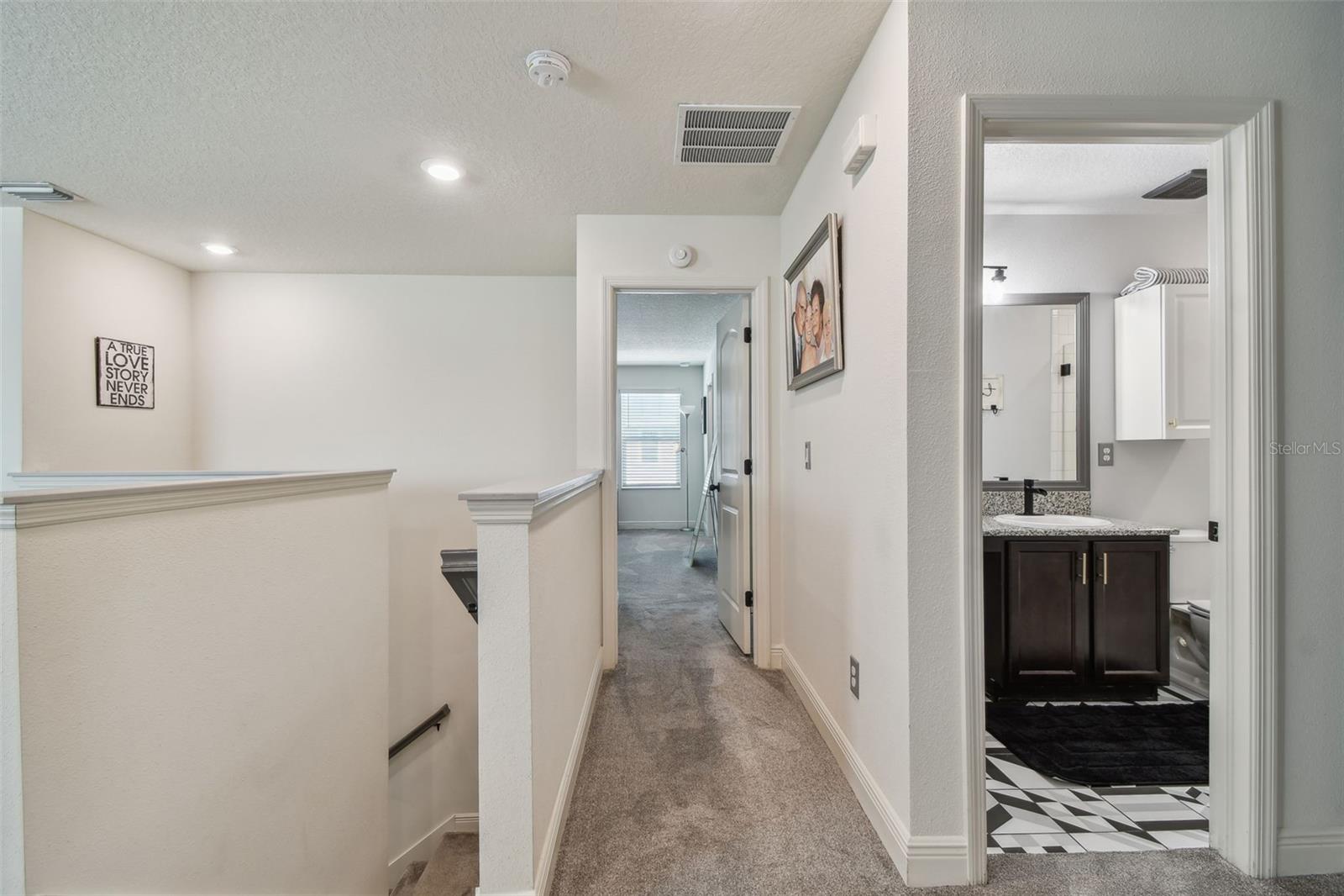 Hallway to master bedroom