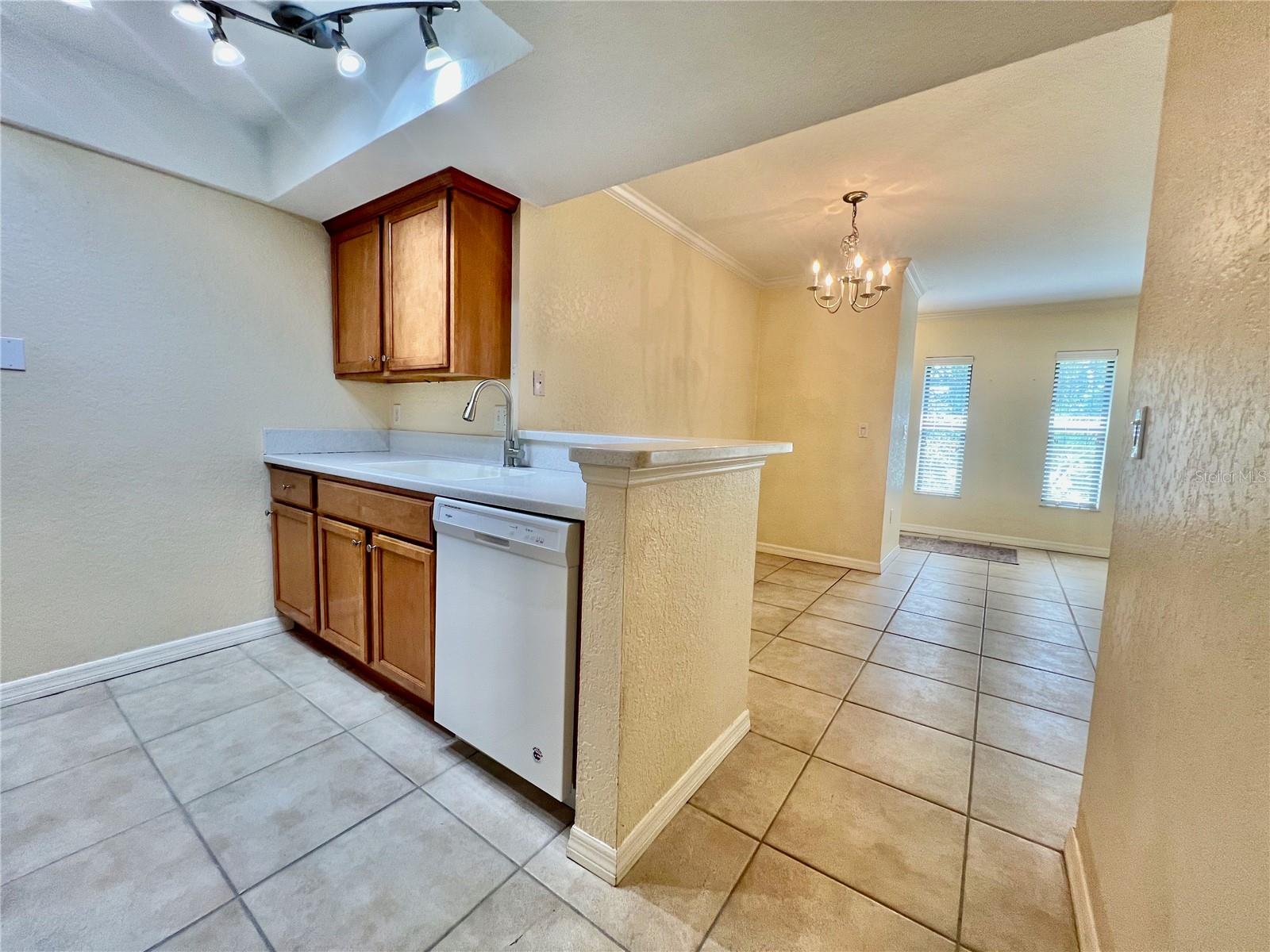 Updated kitchen with lots of cabinets
