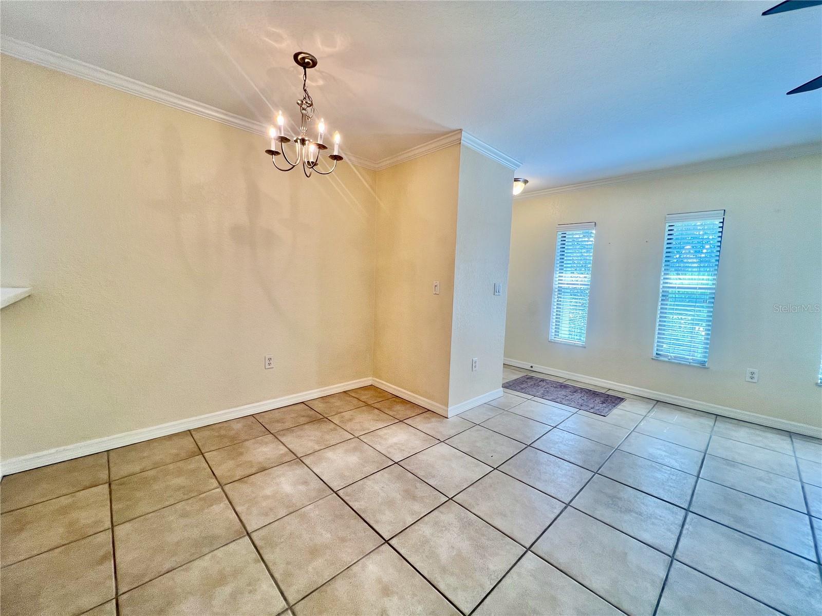 Ceramic tile throughout