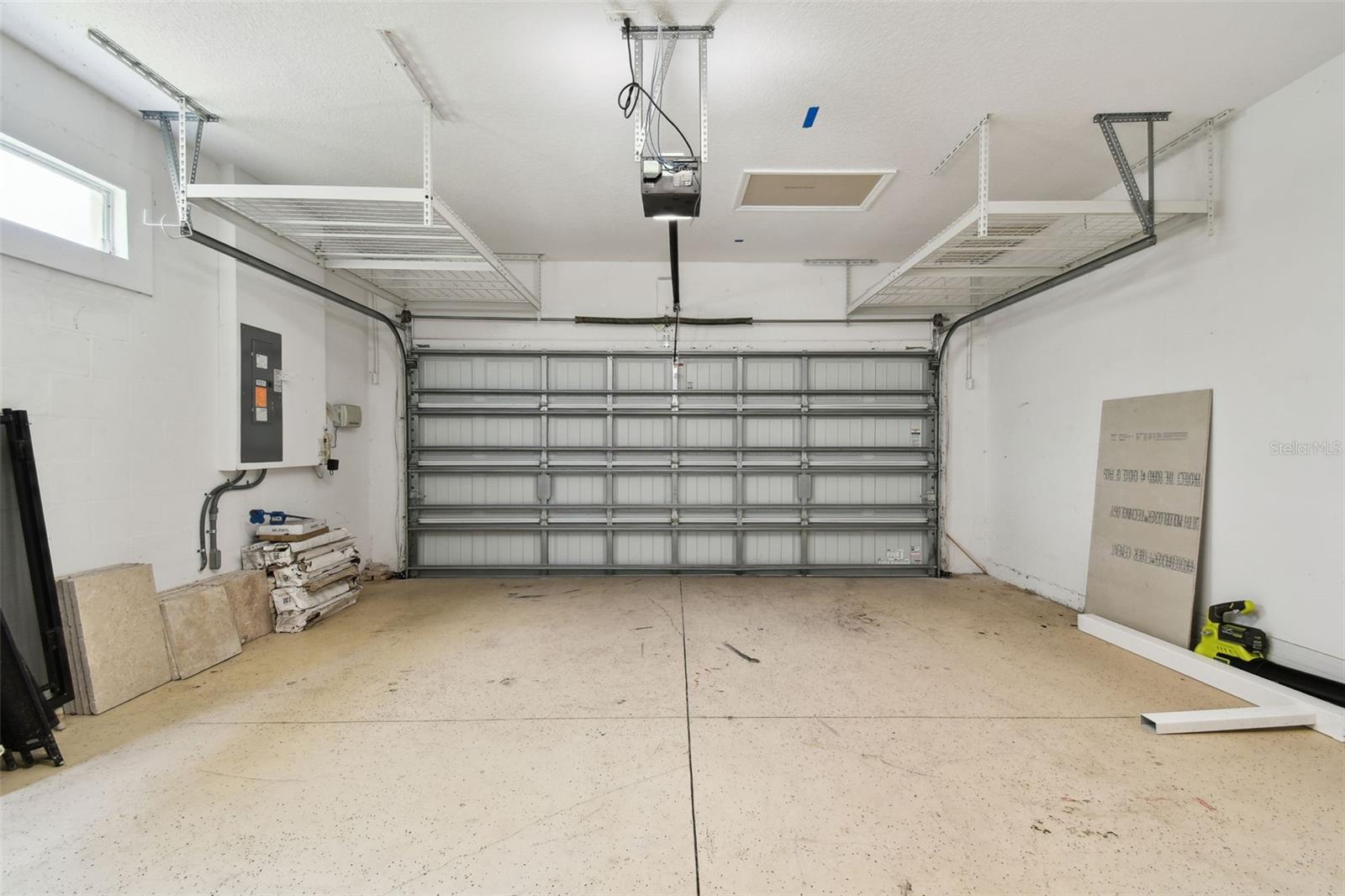Overhead garage storage racks!