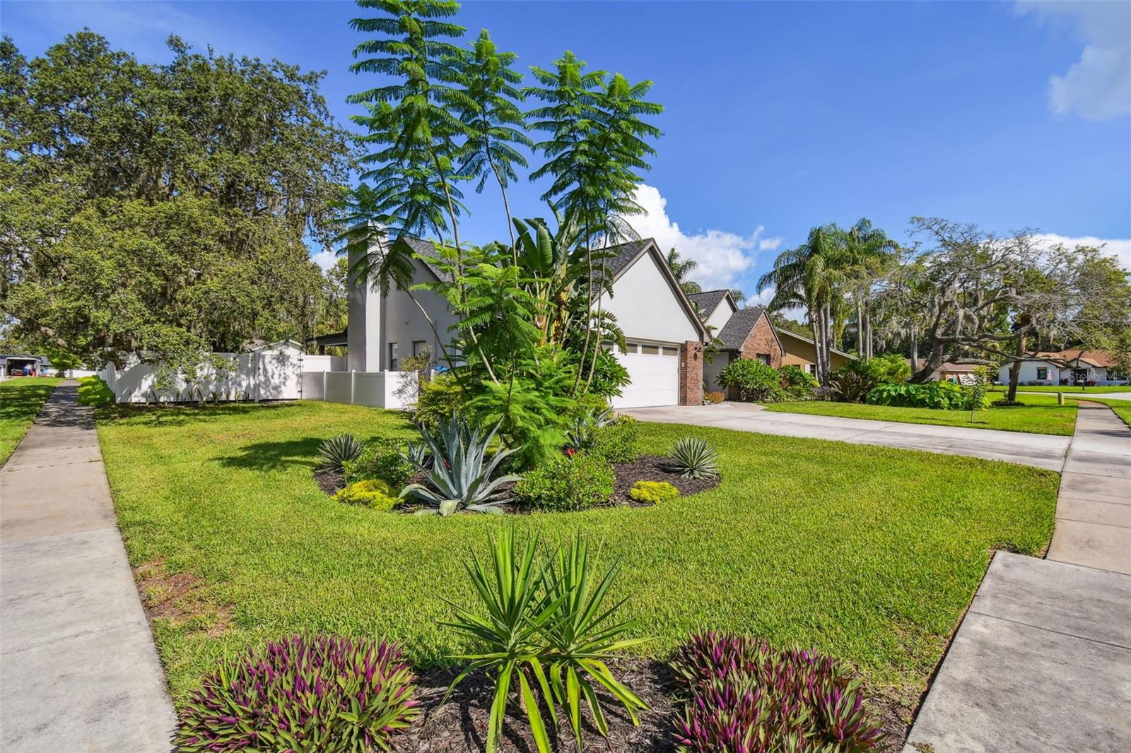 Beautiful landscaping.