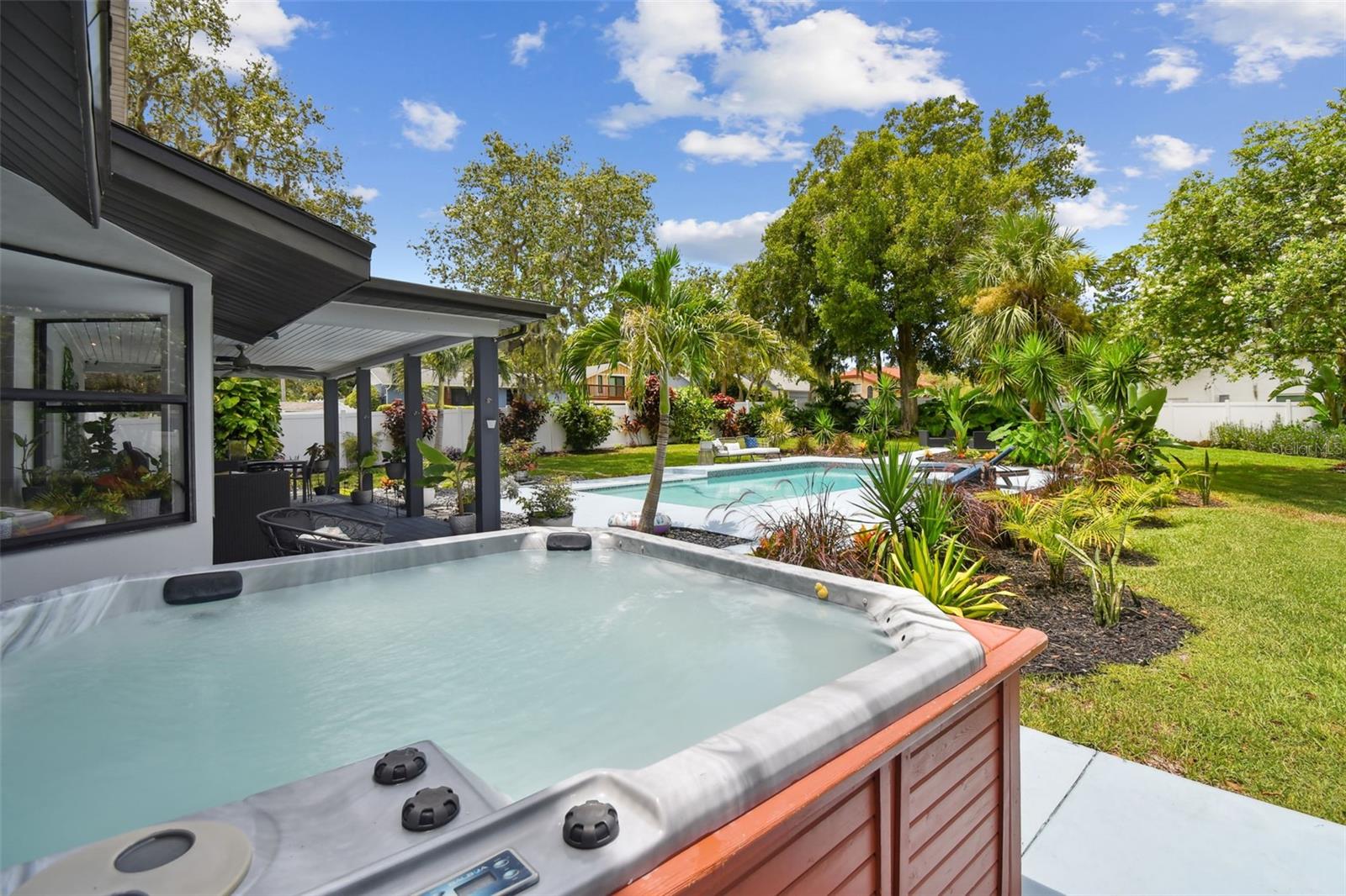 View from the hot tub.