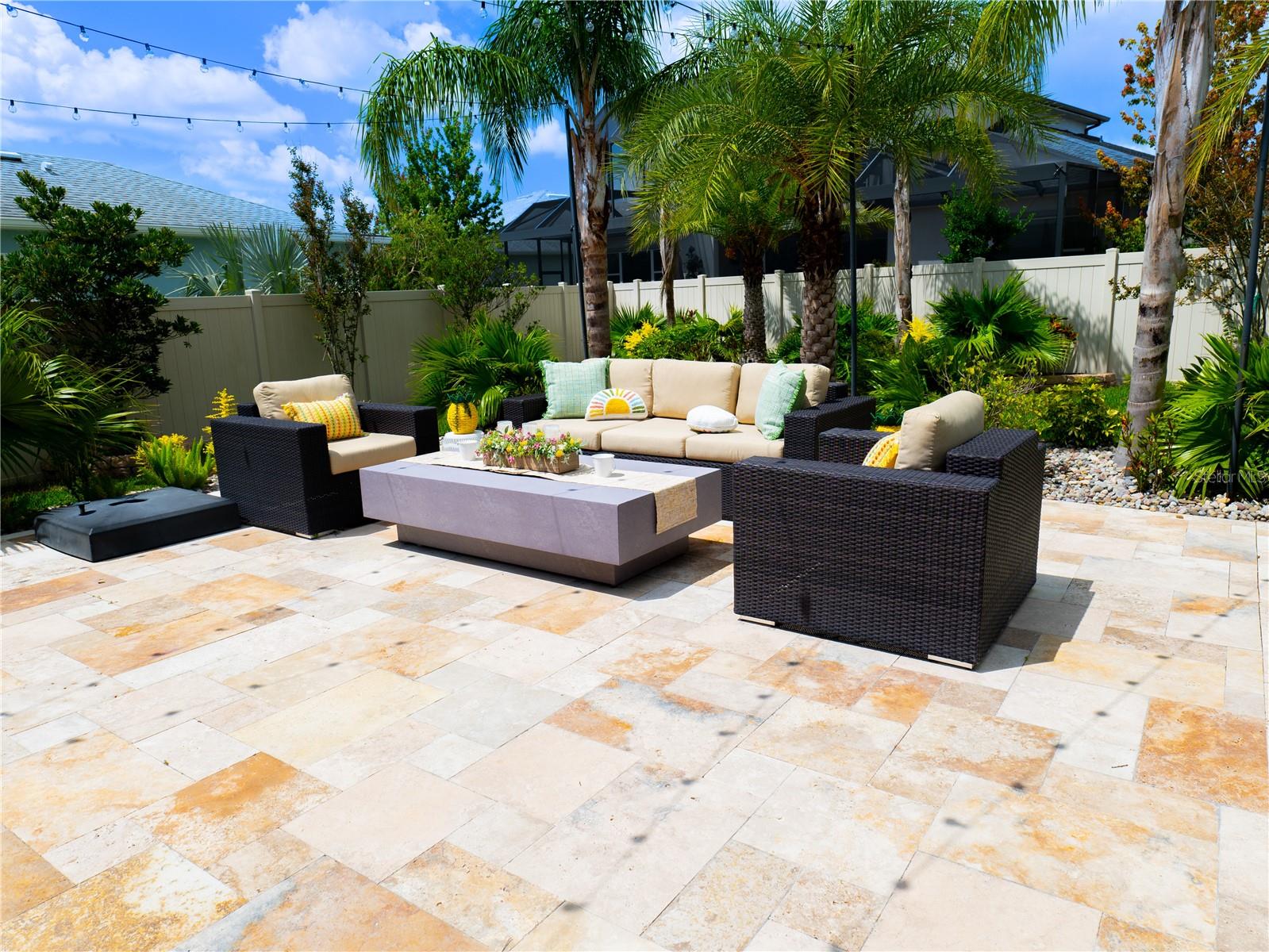 Additional Travertine Patio