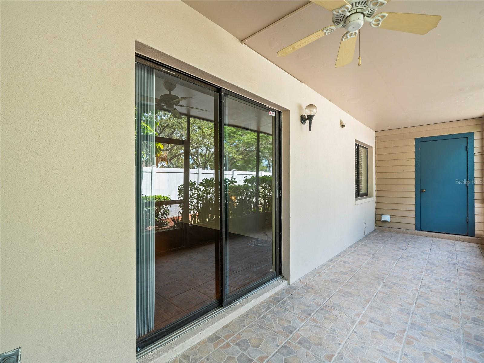 Sliders and laundry room door