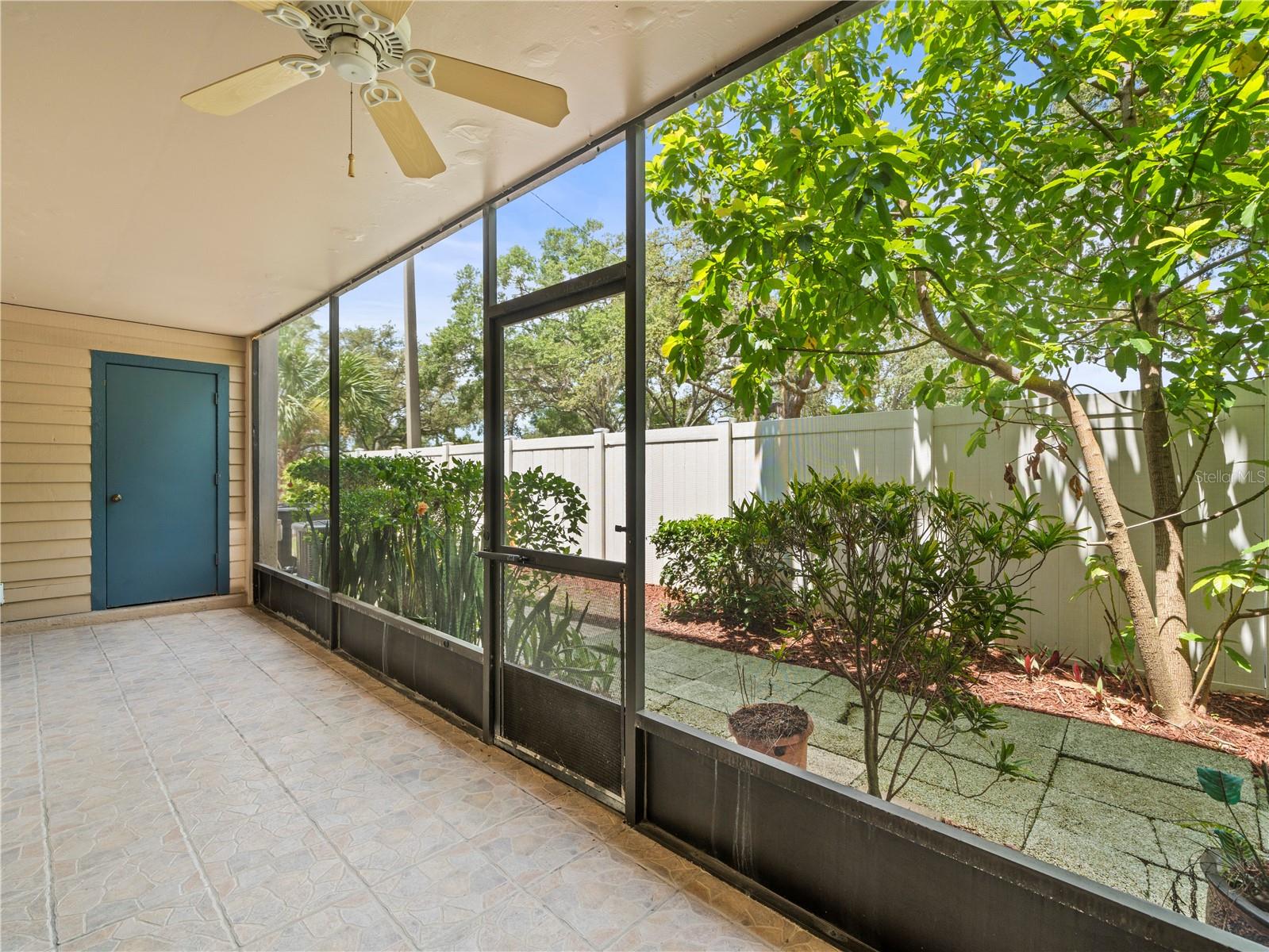Screened enclosed patio