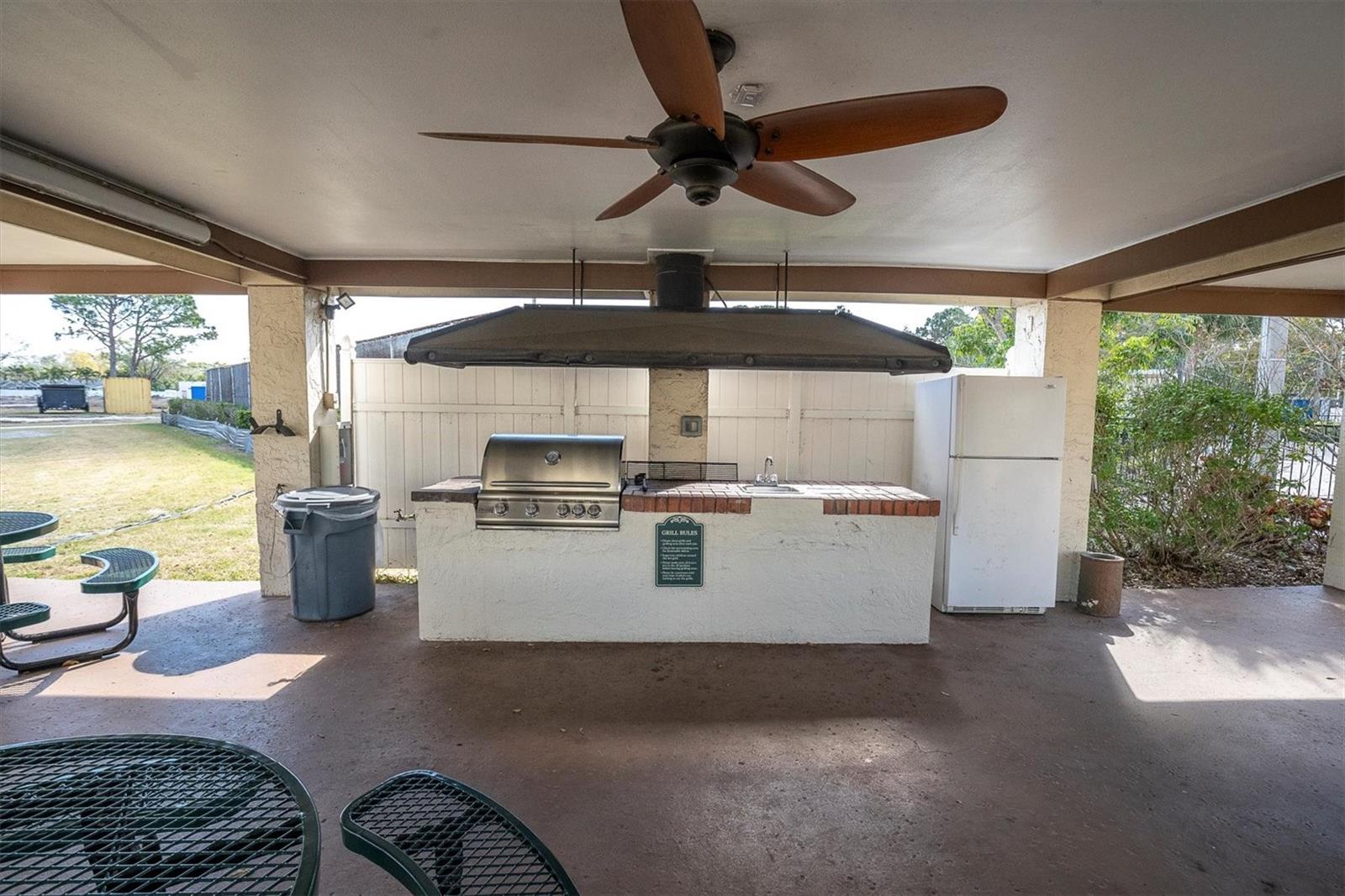 Community grill area