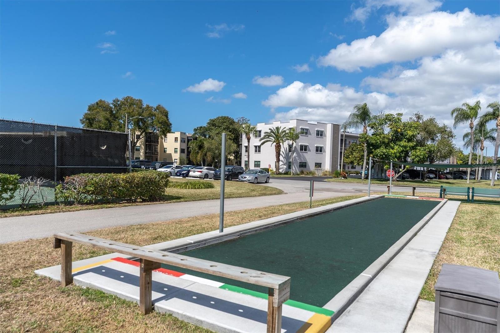 Shuffle board courts