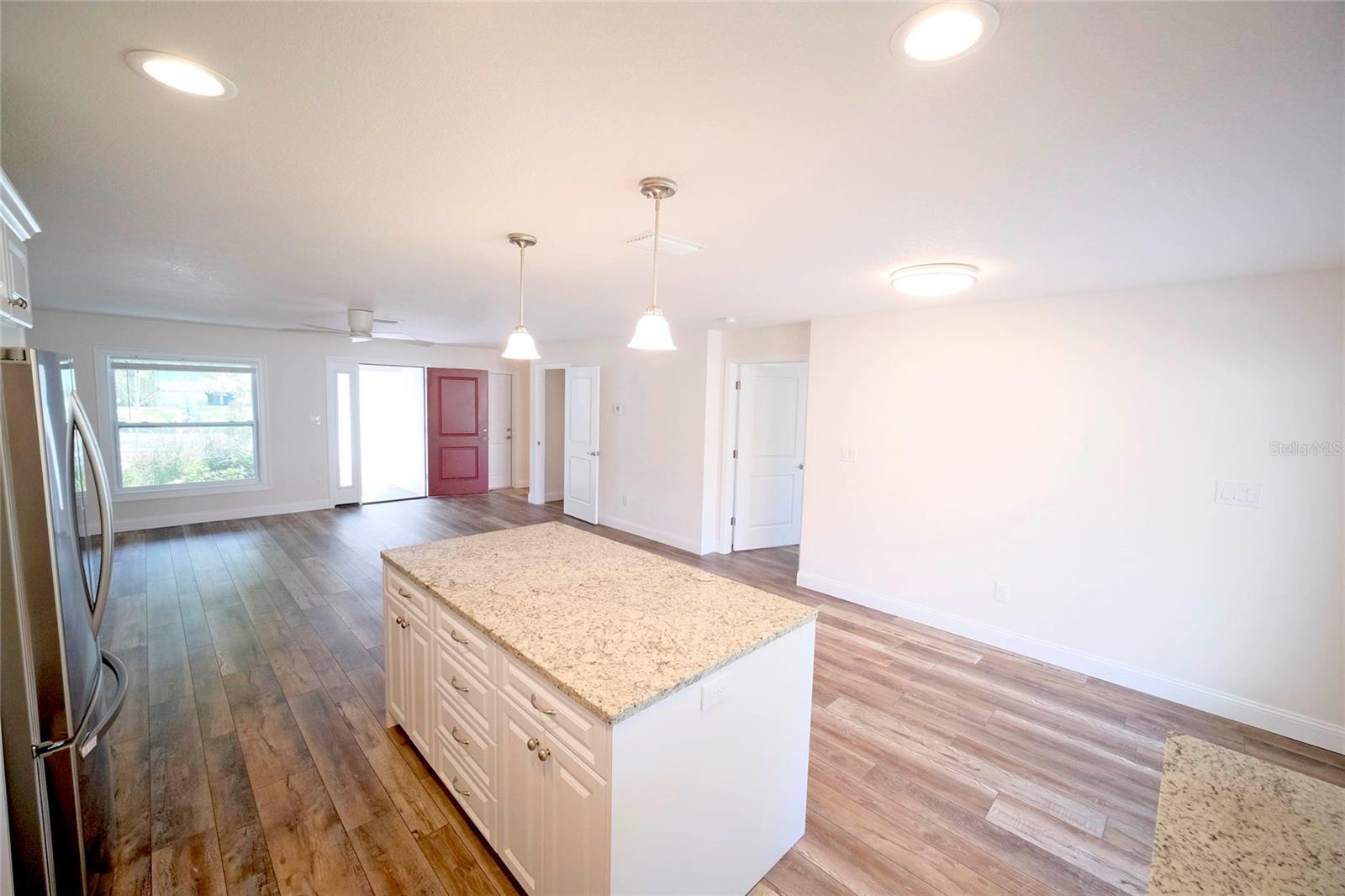 View of Living Room from Kitchen.