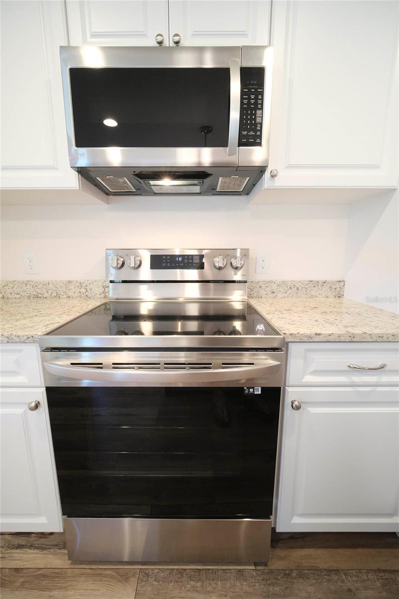 Stainless Steel appliances.