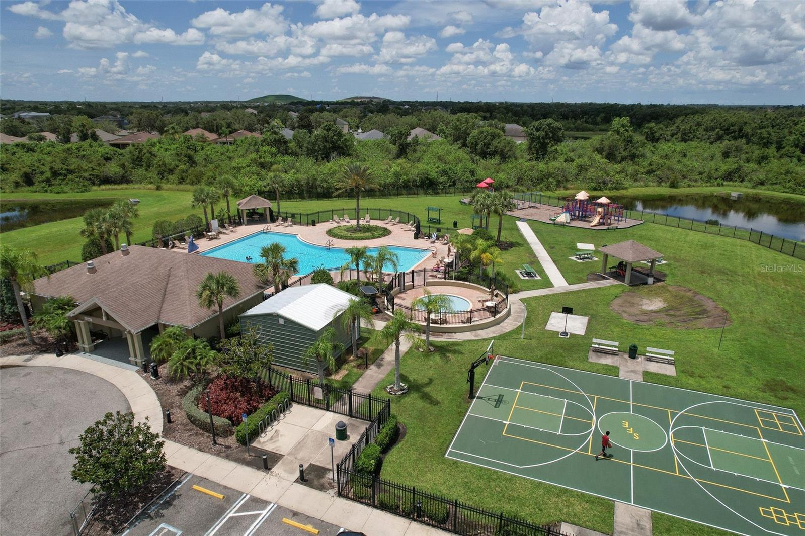 Community amenities - pool, playground, basketball court