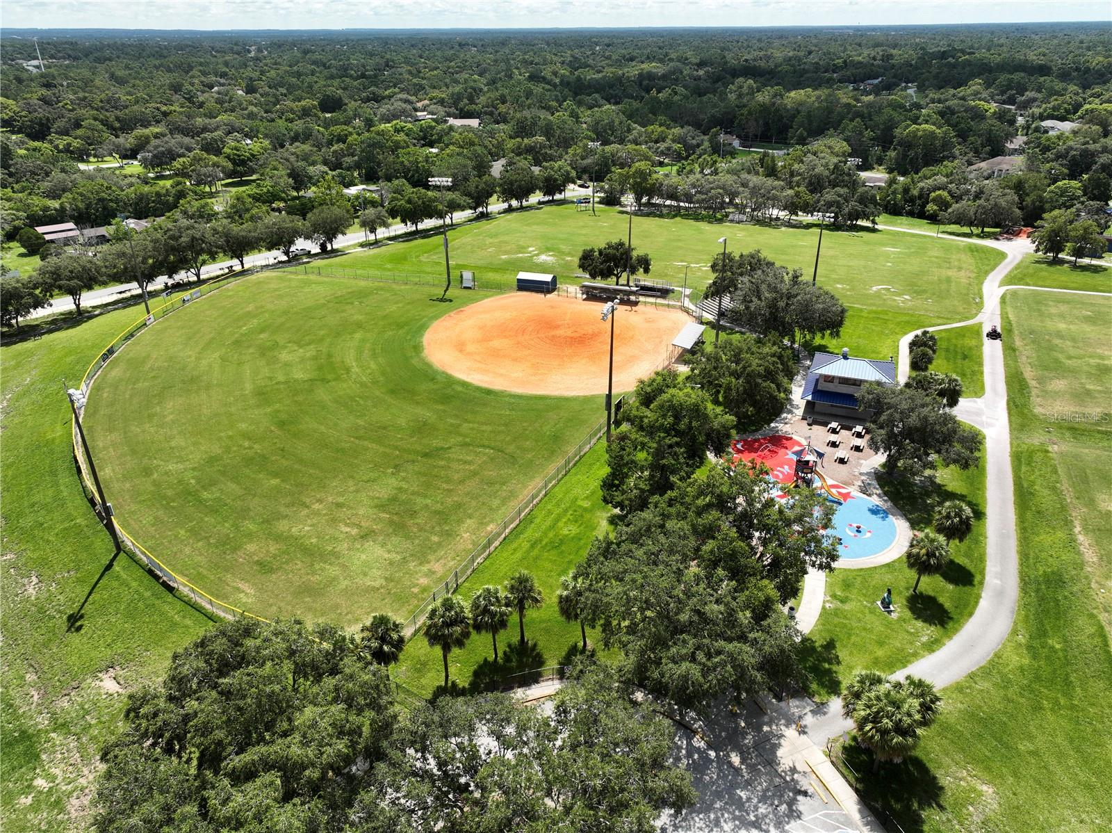 Aerial View of Park
