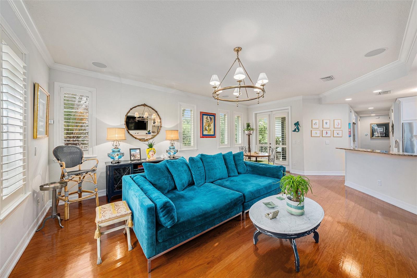Open Concept living space-living room