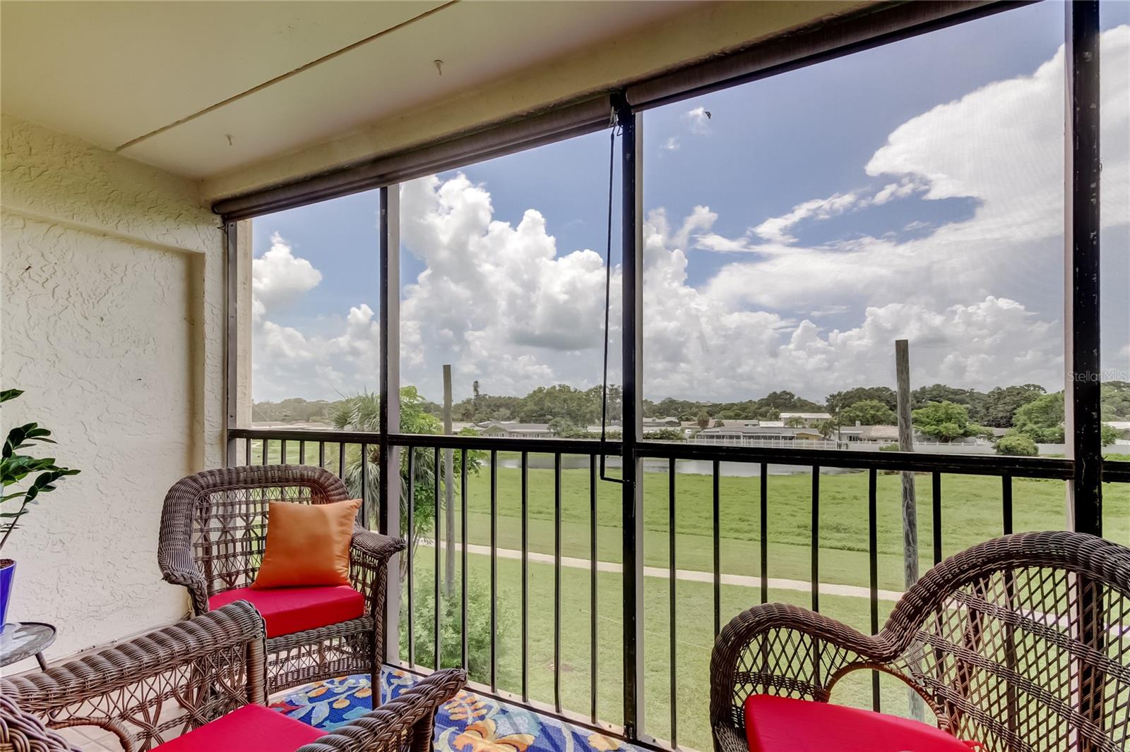 Spacious balcony overlooking the Bay Point Conservation Park