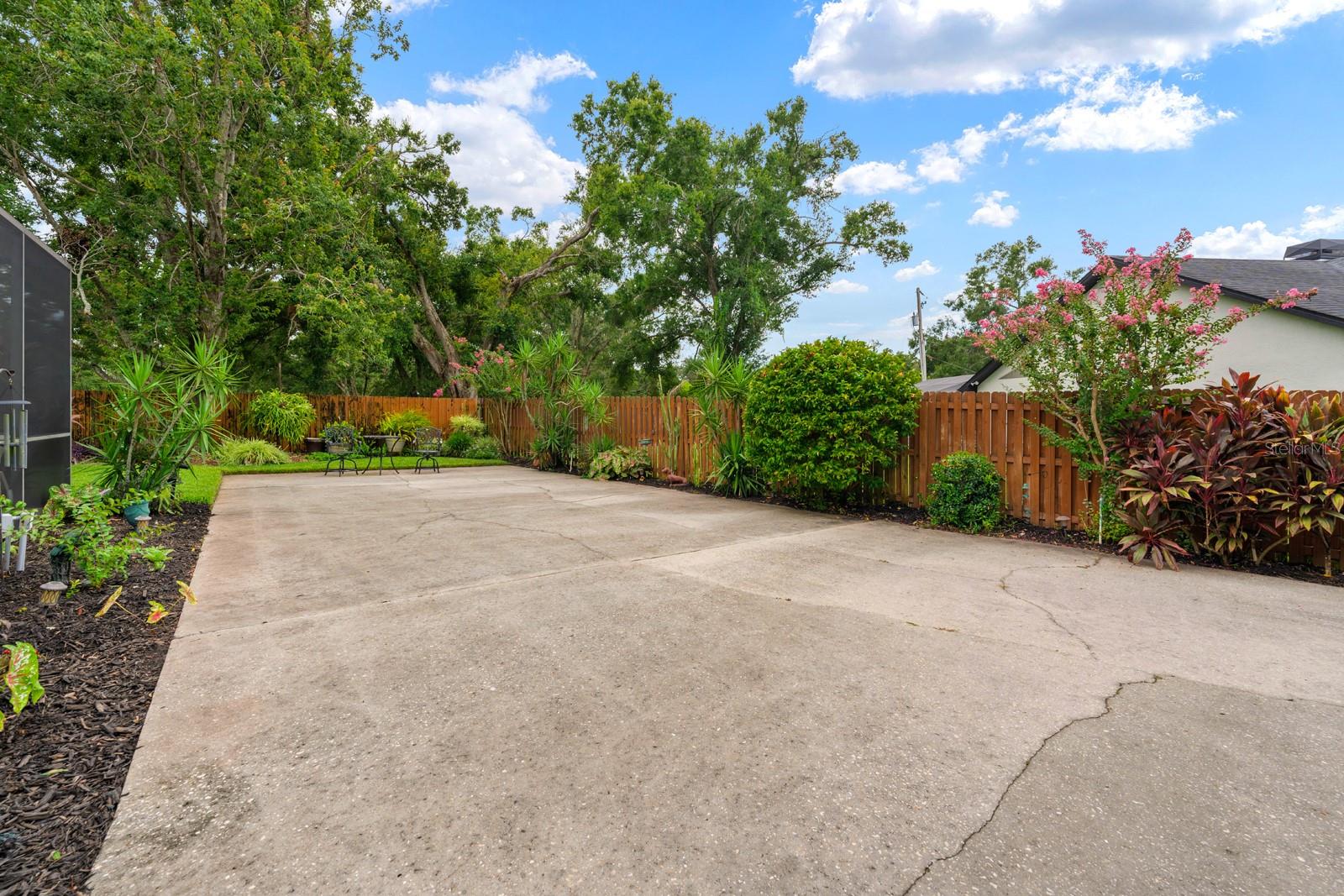 The driveway/RV slab, Cornhole competition space, entertaining area is such a great addition!!!!The driveway/RV slab, CORNHOLE competition space, entertaining area is such a great addition!!!!  ALSO.....THE SLAB WAS CLEANED SINCE THIS PHOTO.