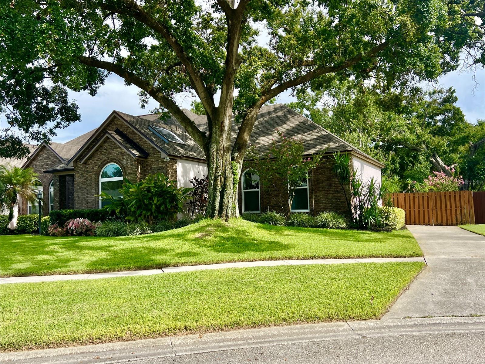 The second driveway leads to the RV garage/two-car garage.