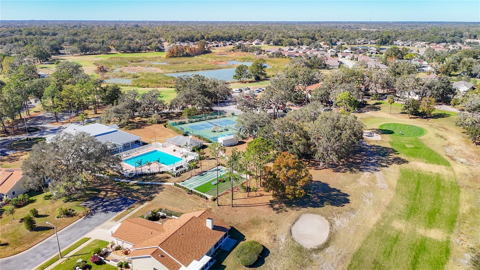 View of the Greens, a 18 hole Public course with a Bar and Restaurant