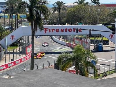 View of St.Pete Grand Prix from balcony
