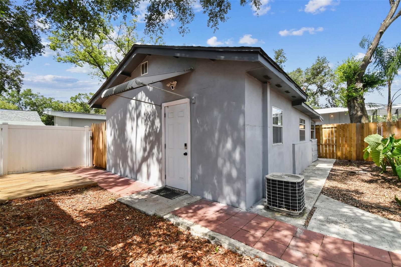 Completely fenced off from the rest of the Home