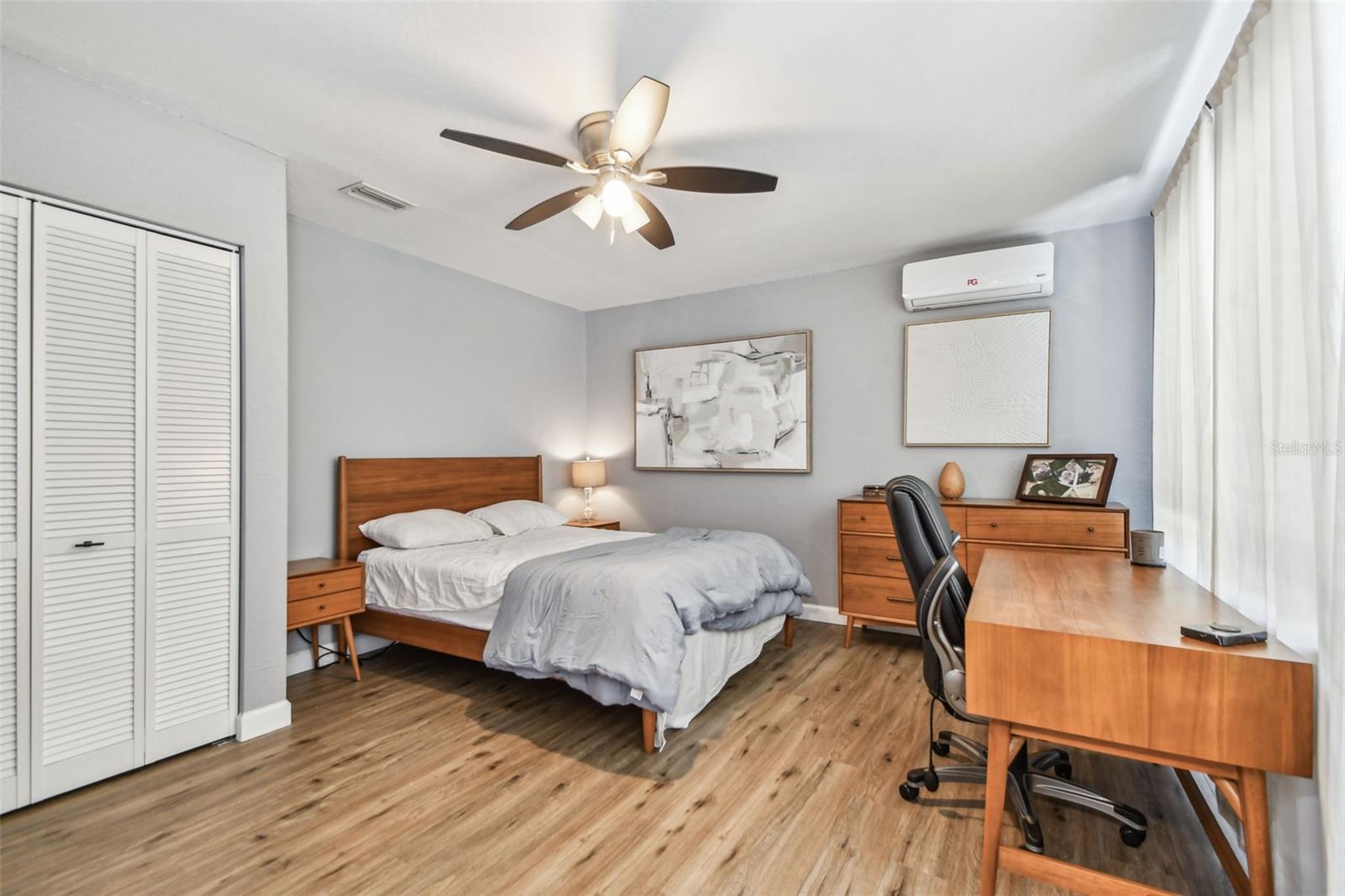 Large bedroom in the back unit