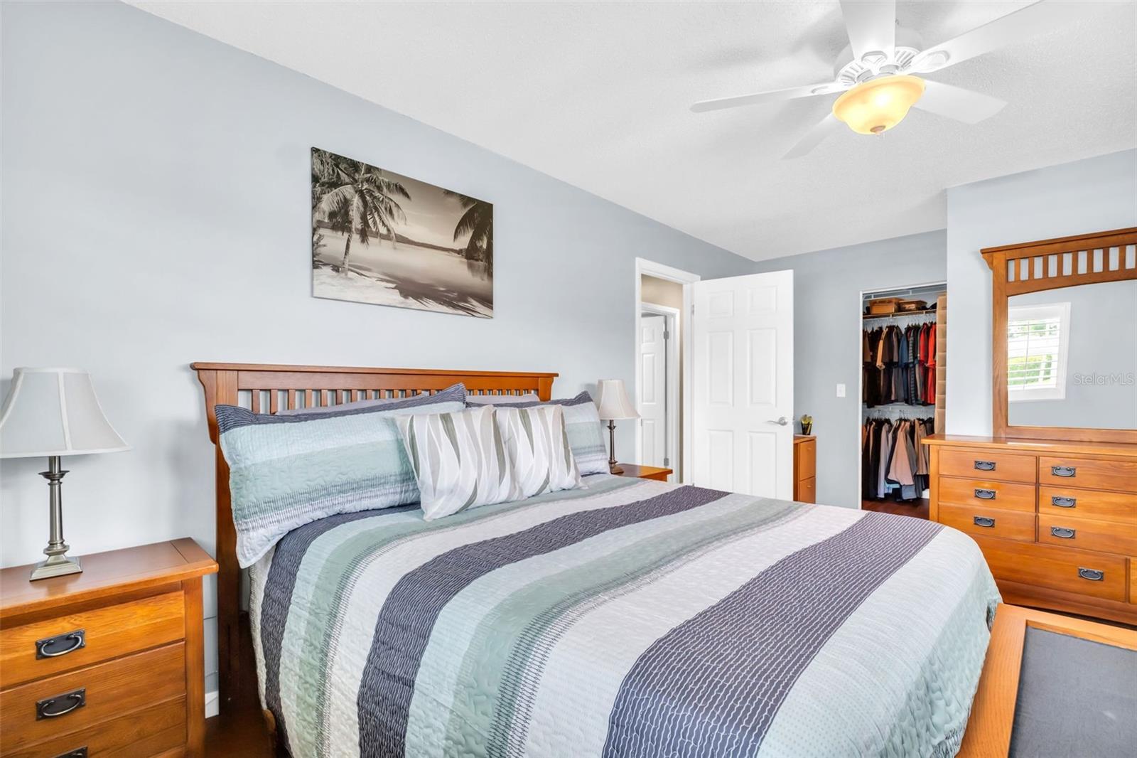 Large walk-in closet & updated en-suite bath with walk-in shower~