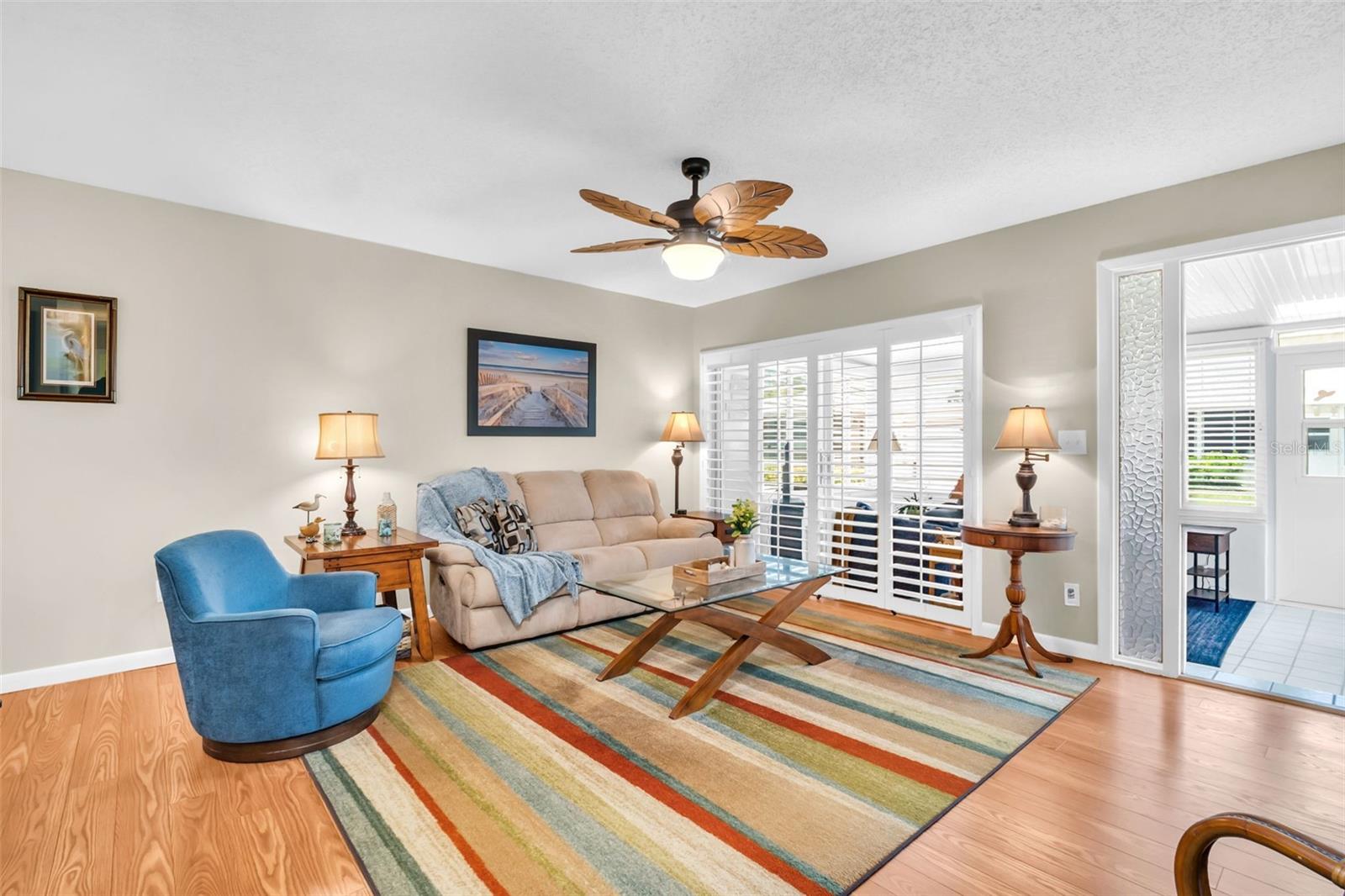 Beautiful neutral colors and stunning plantation shutters~