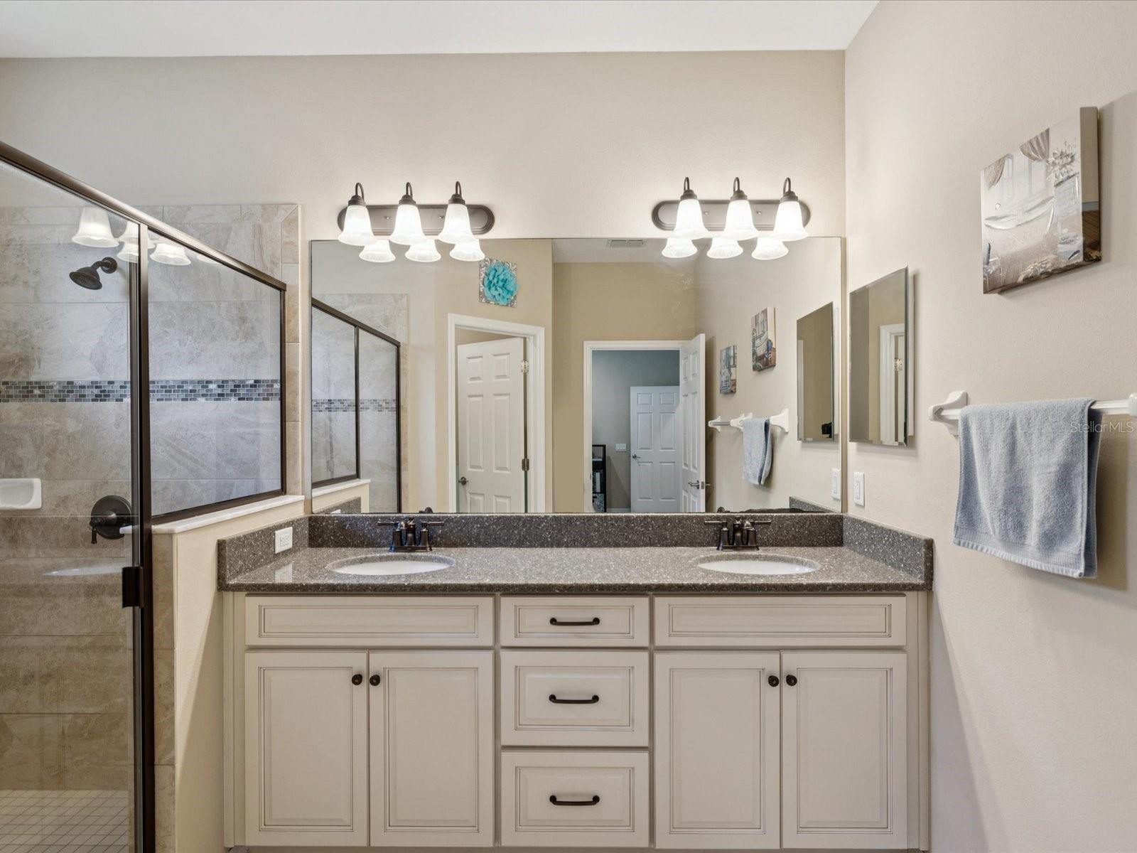 Master bath with quartz