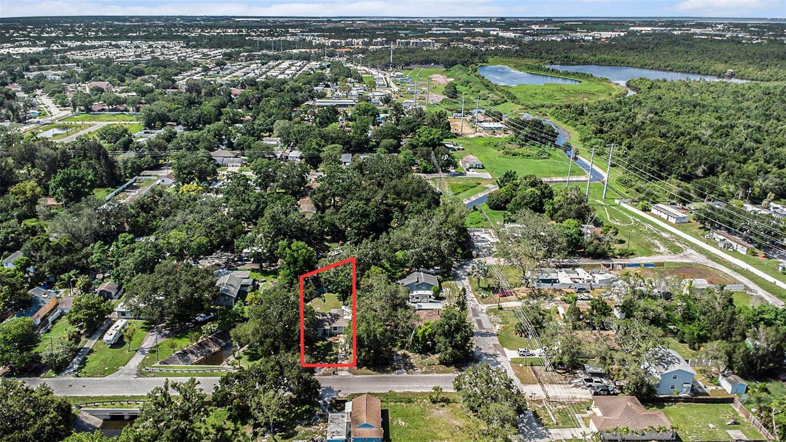 over a quarter acre lot