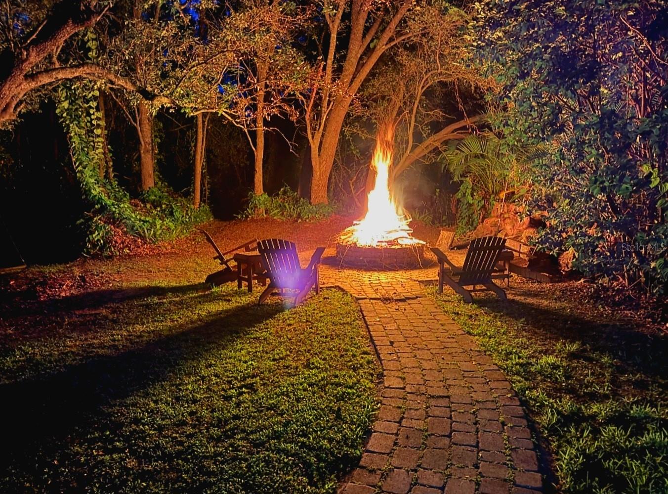 Firepit at Night