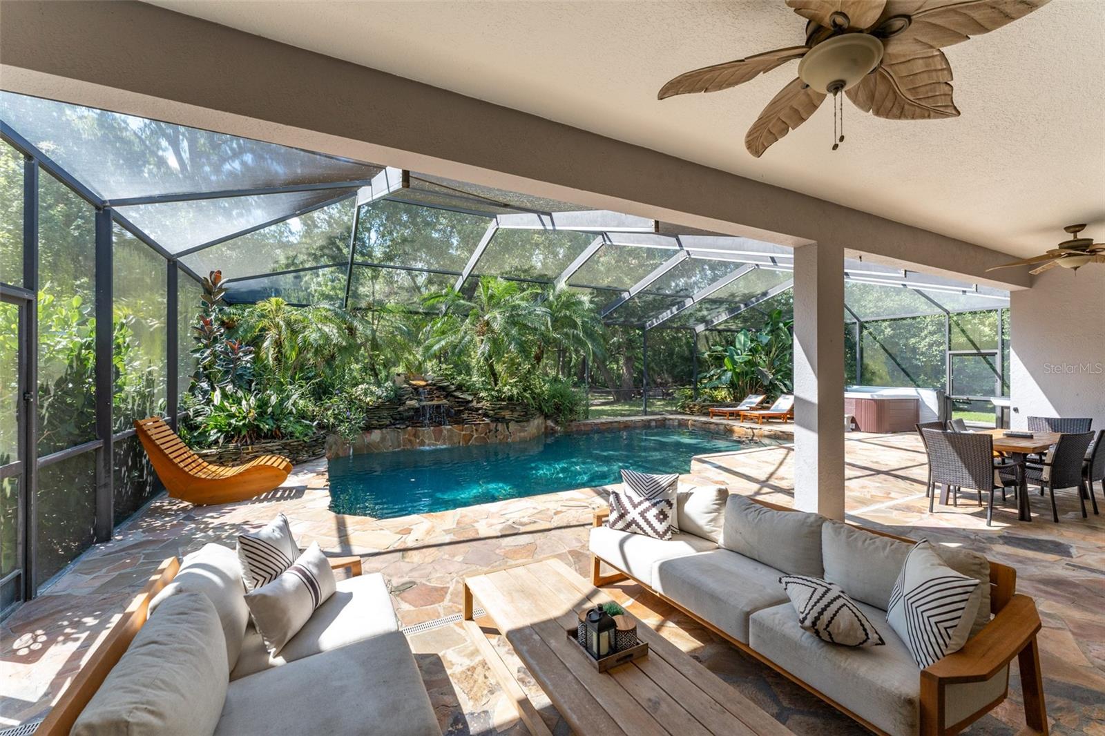 Covered Area of Breathtaking Outdoor Living Space