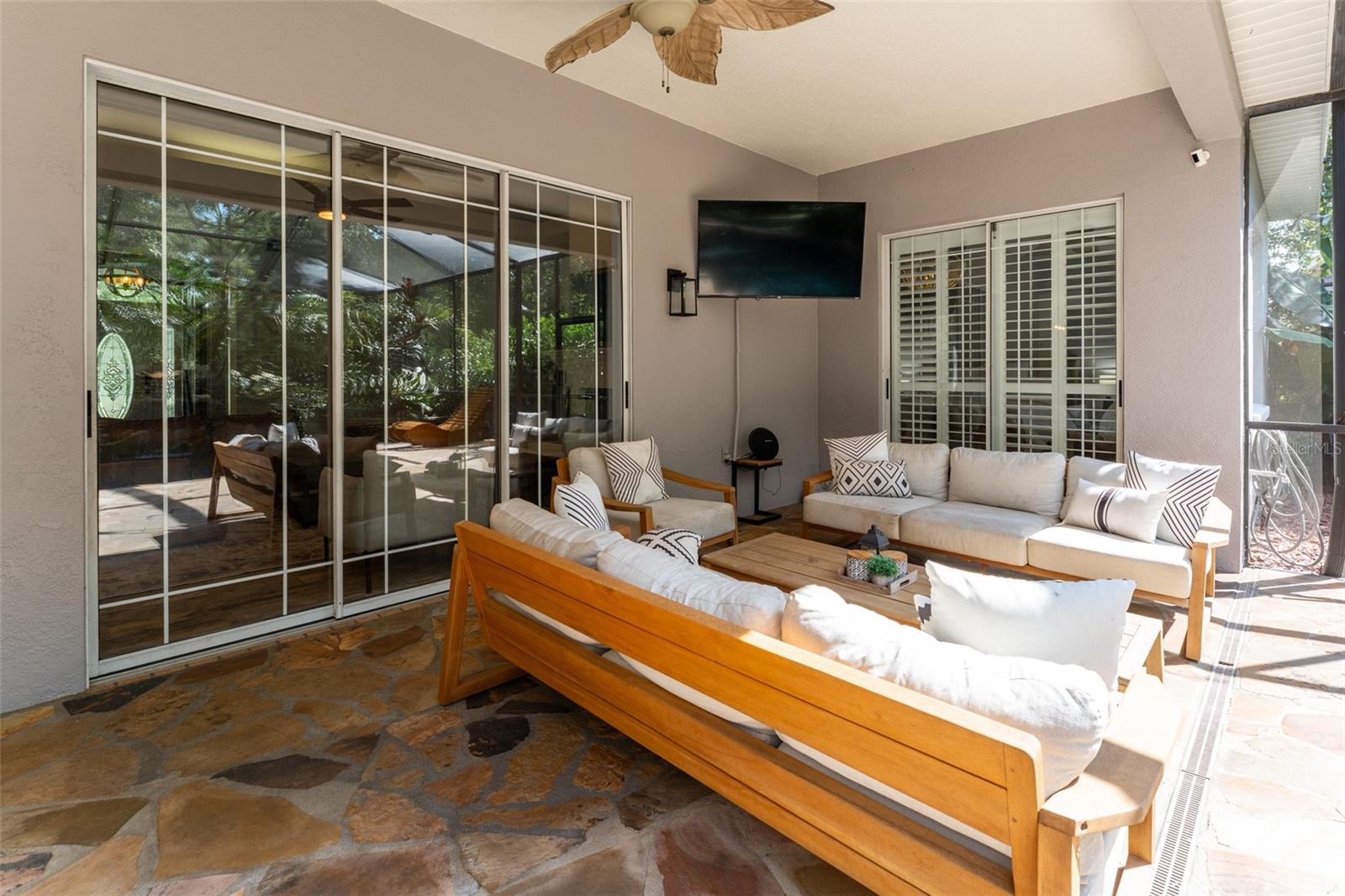Covered Area of Breathtaking Outdoor Living Space