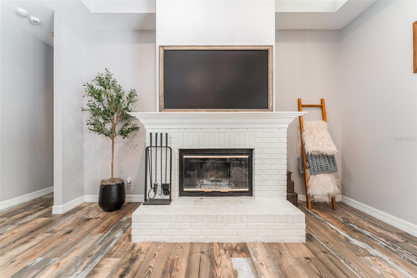 Cozy Wood Buring Fireplace