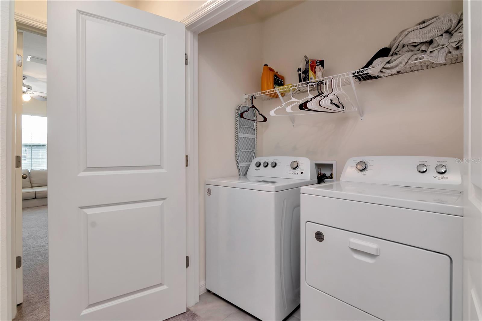 Inside Laundry Closet