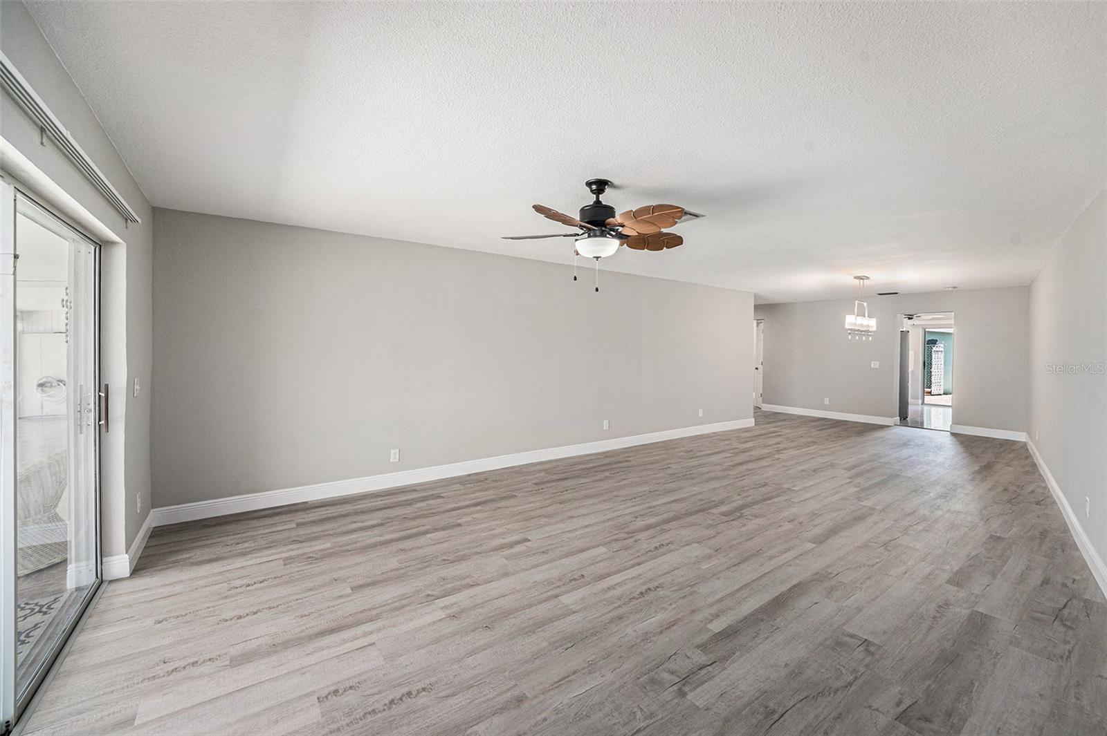 Living area looking towards Dining & Kitchen