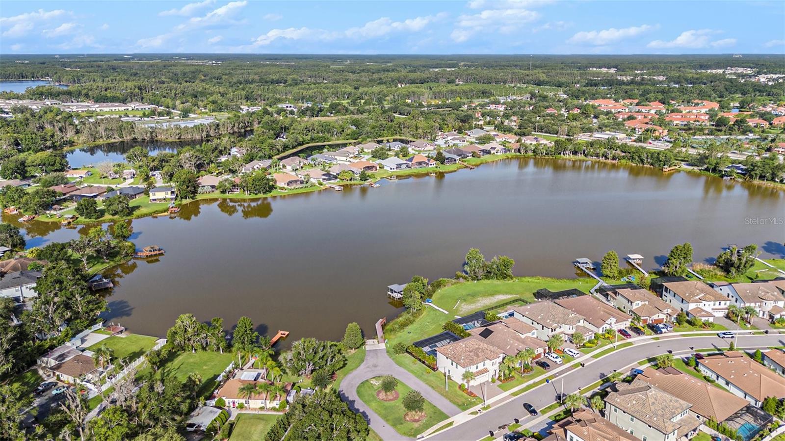 Community Lake with boat ramp