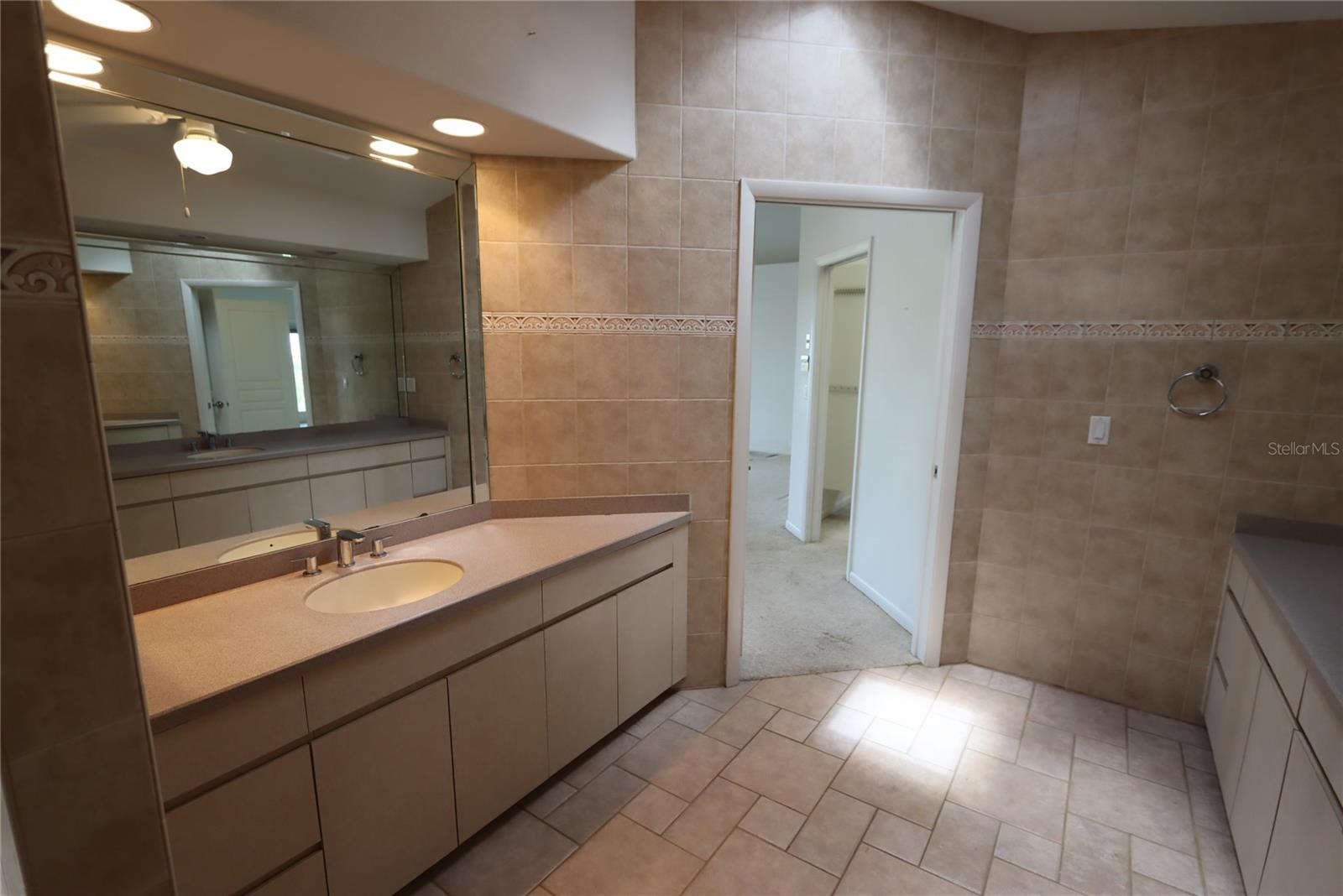 Primary bath facing Primary bedroom