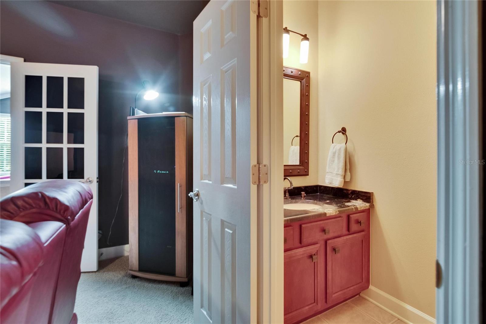 Half Bath in Media Room