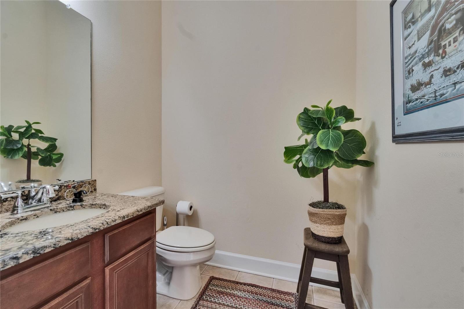 Half bathroom in the lanai